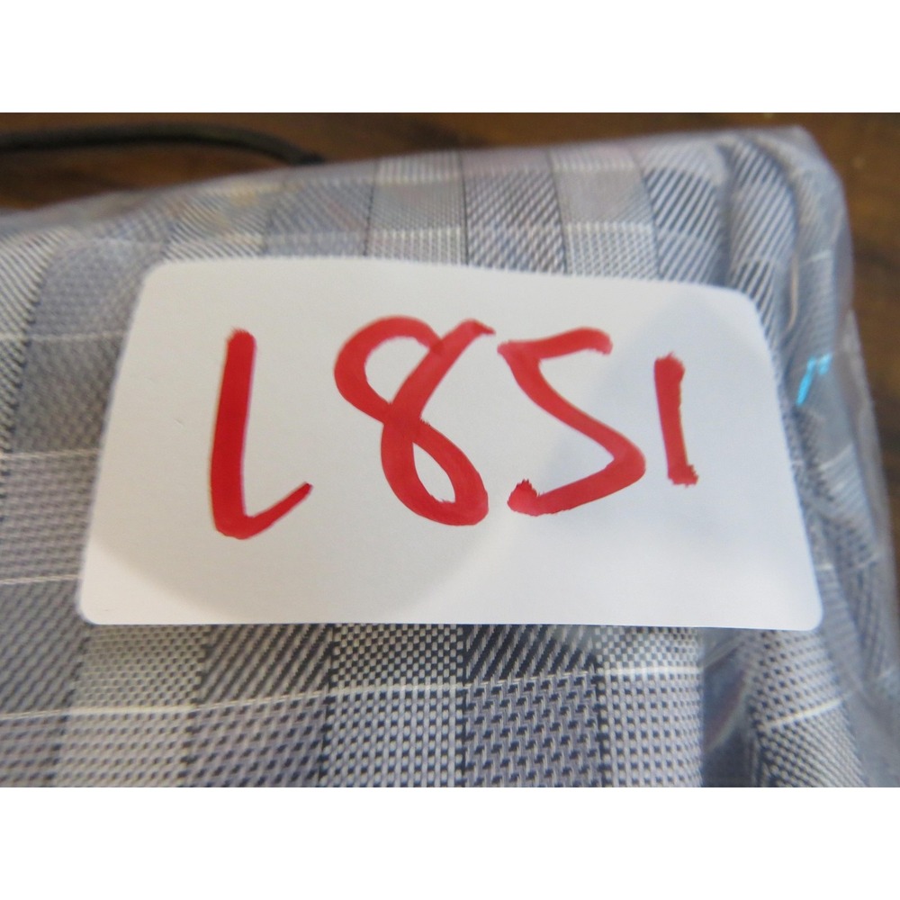 Brandolini Shirt Mens XXL 18.5‎ 47 Grey Check Dress Button Down Long Sleeve - Picture 9 of 9